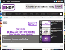 Tablet Screenshot of ndpsuriname.com